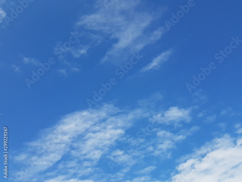 Blue sky and white clouds pattern texture backgrounds 