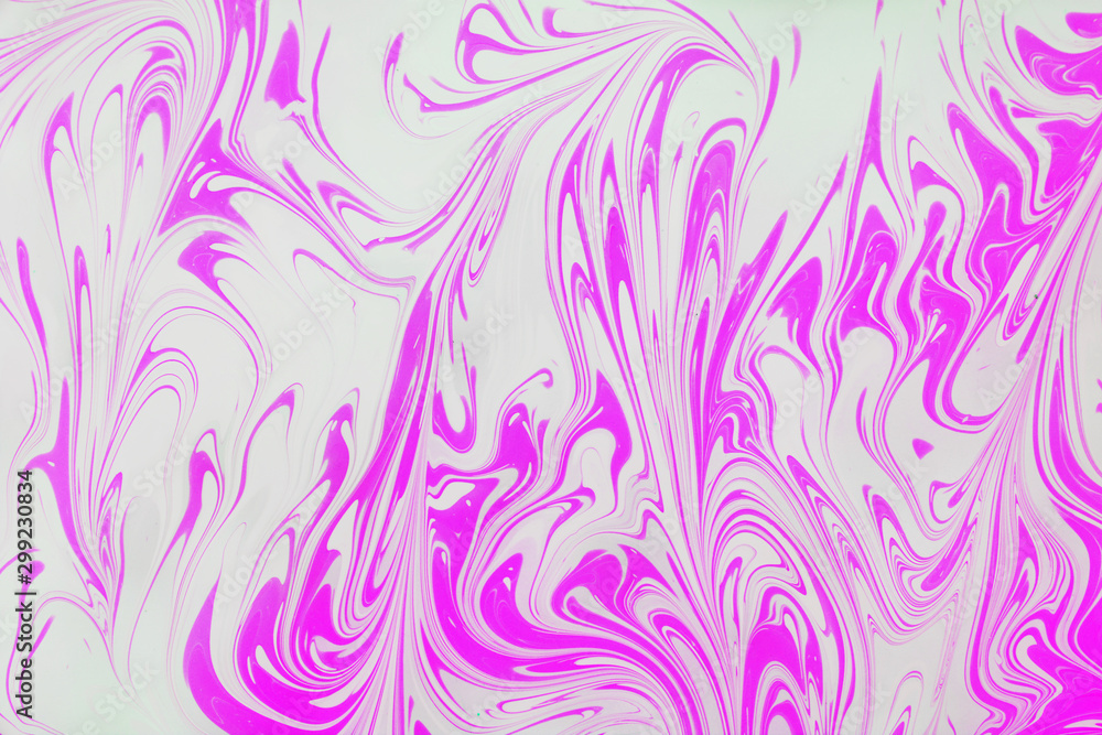 Abstract painting technique Ebru .Turkish style Ebru on the water with acrylic paints press waves.Modern art marble liquid texture Abstract painting technique Ebru .Turkish style Ebru on the water with acrylic paints press waves.Modern art marble liquid texture