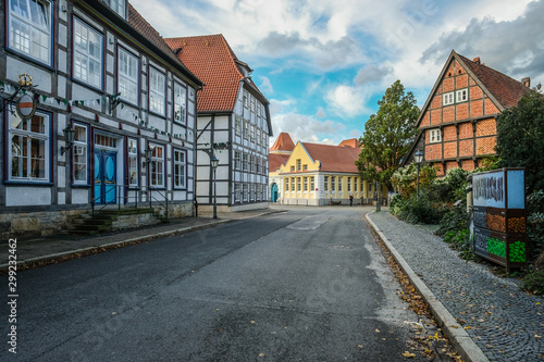 Historical city center of Herford, Germany 
