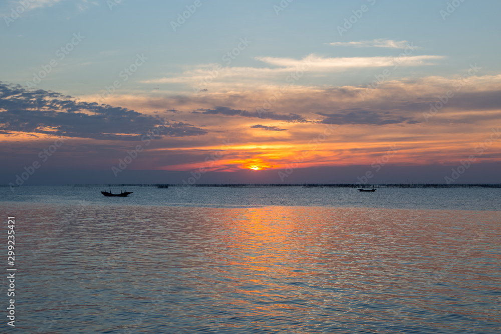 Obraz premium Sea and sky Before Sunset