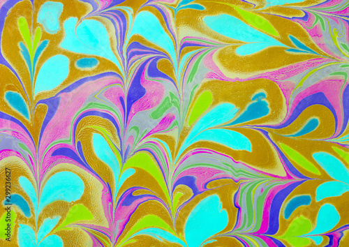 Marbling acrylic art on paper texture