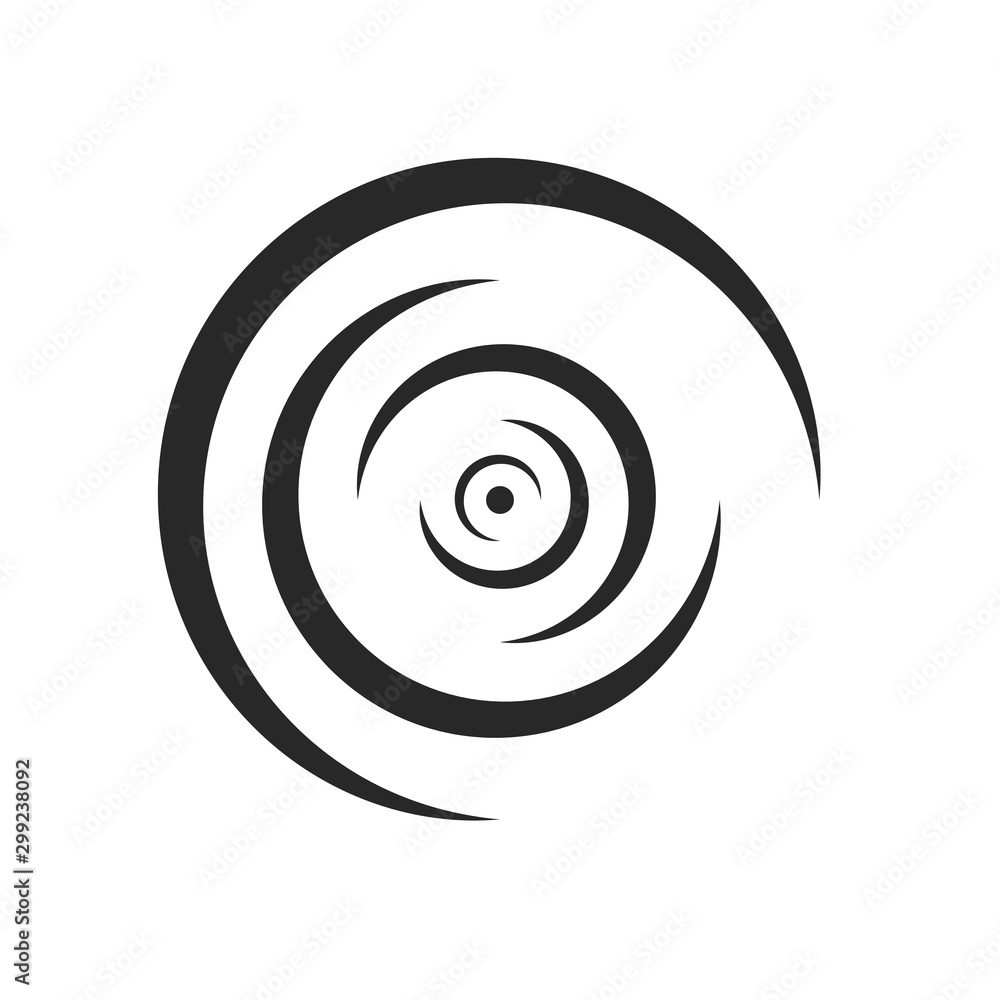 Rounded lines of ripples of liquid logo diverge to the sides concentric shape monochrome design element Rounded lines of ripples of liquid logo diverge to the sides concentric shape monochrome design element