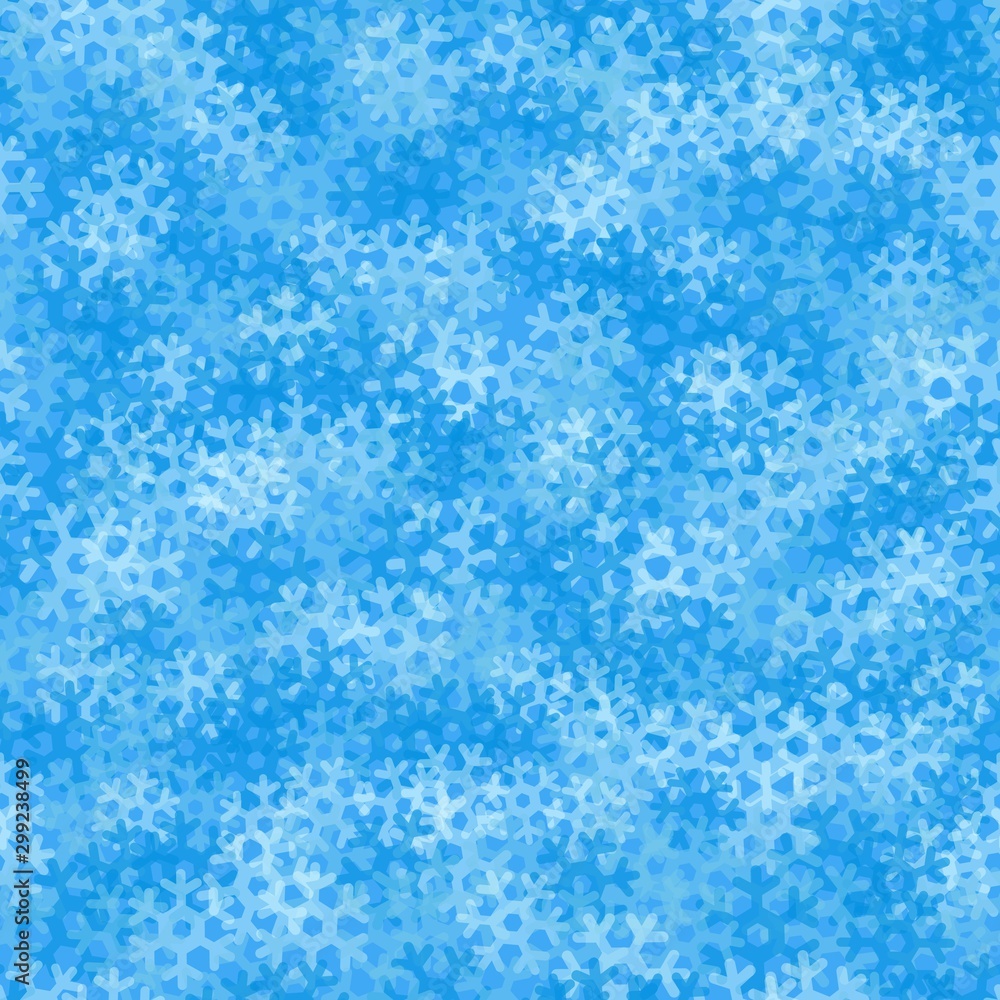 Snowflake seamless pattern. Blue Snow abstract background for wrapping Snowflake seamless pattern. Blue Snow abstract background for wrapping
