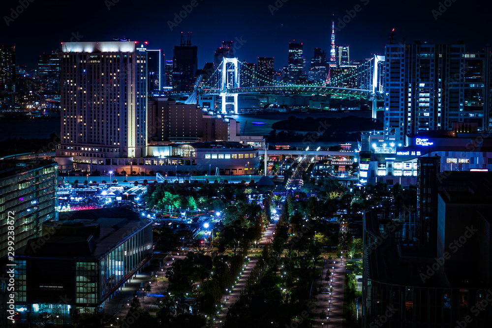 東京・お台場から見える東京の夜景