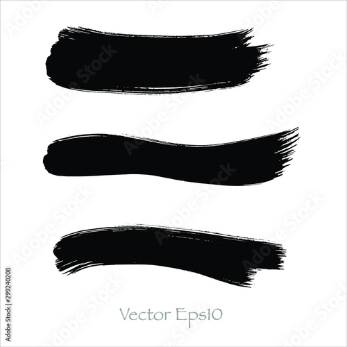 abstract watercolor background.Vector brush stroke color black.