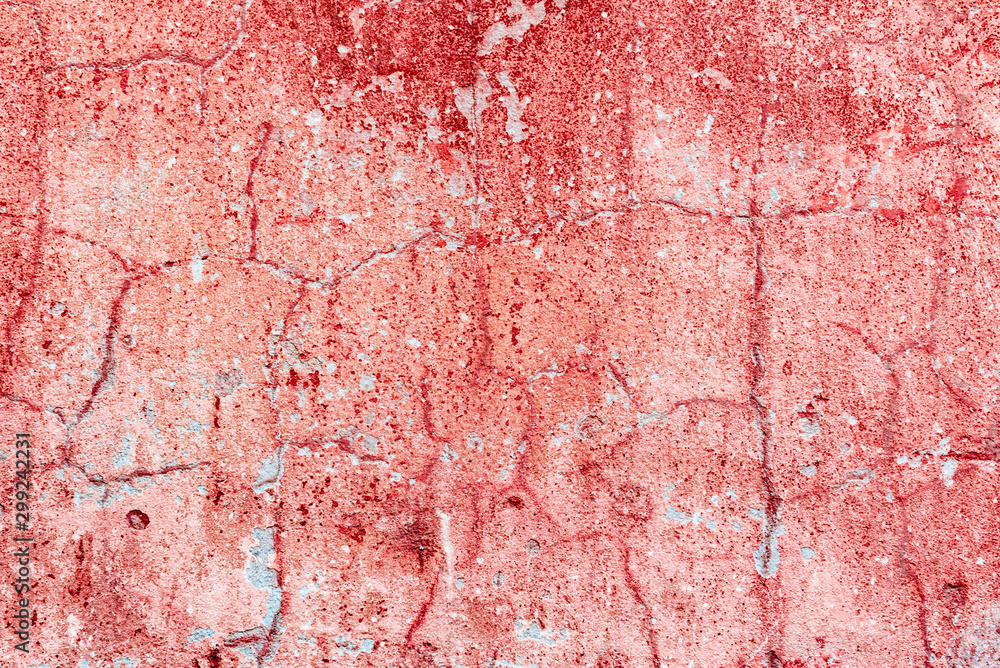 Obraz premium Texture of a concrete wall with cracks and scratches which can be used as a background