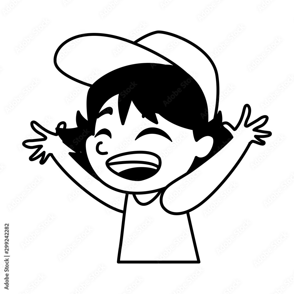 Isolated boy cartoon vector design Isolated boy cartoon vector design