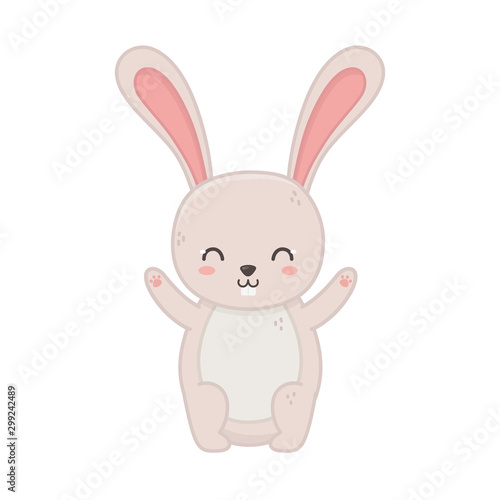 funny cute rabbit little animal cartoon