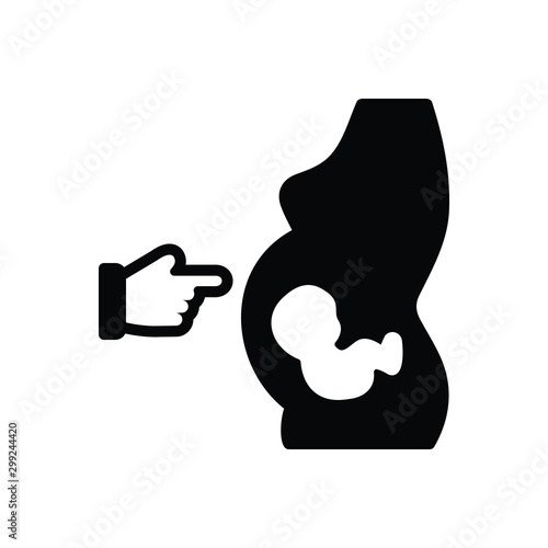 Black solid icon for her 