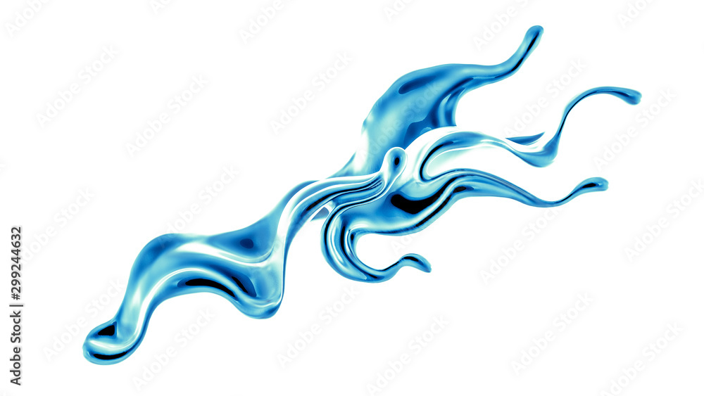 Splash fluid. 3d illustration, 3d rendering. Splash fluid. 3d illustration, 3d rendering.