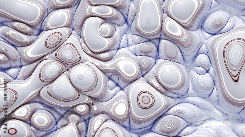 Soft, nice abstract background in bright colors. 3d illustration, 3d rendering.