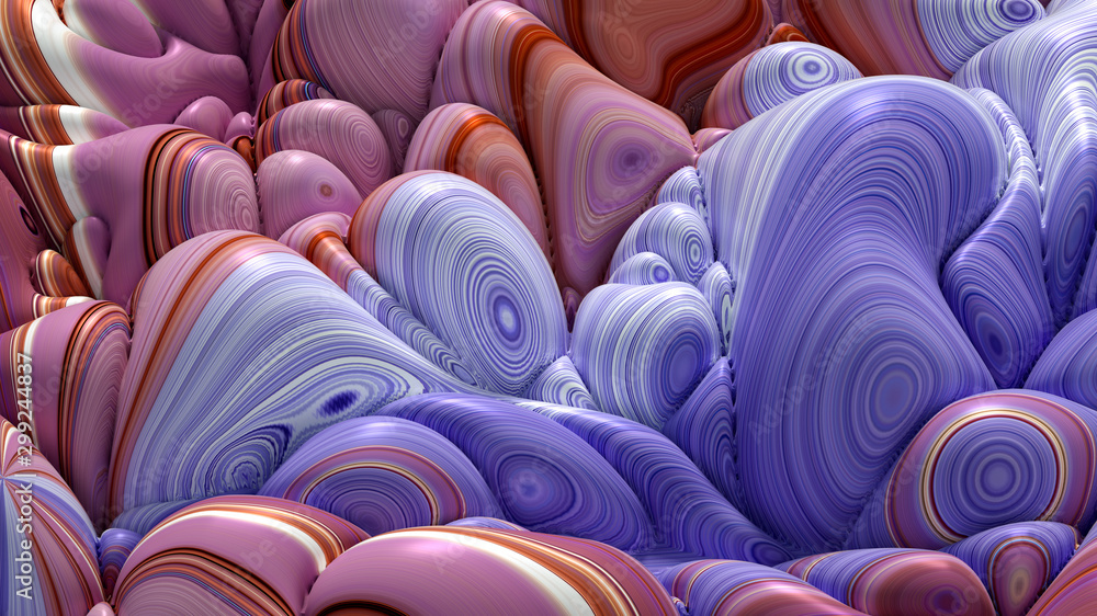 Fototapeta premium Soft, nice abstract background in bright colors. 3d illustration, 3d rendering.