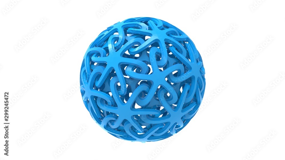 3d rendering of a decorative sphere ornament pattern isolated in white 3d rendering of a decorative sphere ornament pattern isolated in white