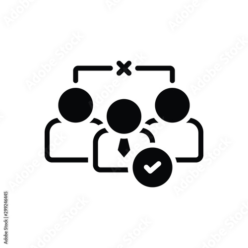 Black solid icon for nomination 