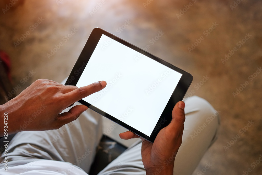 Mock up Copy Space Blank Screen Concept Business Working on tablet. Mock up Copy Space Blank Screen Concept Business Working on tablet.