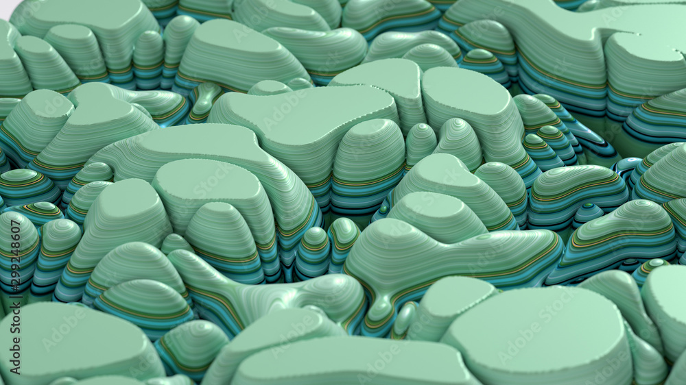 Obraz premium Soft, nice abstract background in bright colors. 3d illustration, 3d rendering.