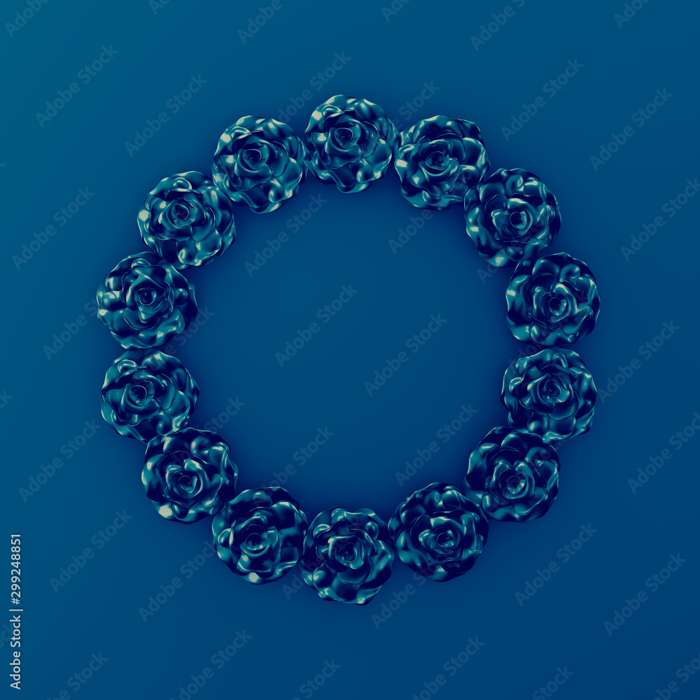 Fototapeta premium Elegant autumn background. 3d illustration, 3d rendering.