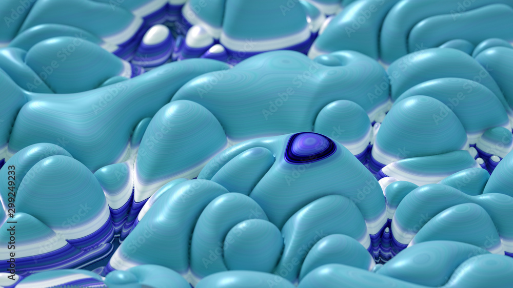 Obraz premium Soft, nice abstract background in bright colors. 3d illustration, 3d rendering.