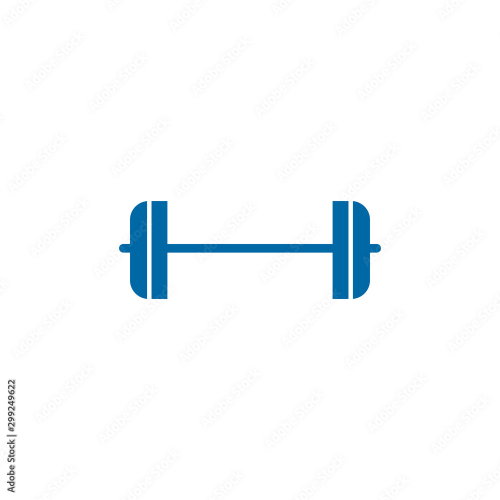 Barbell logo design vector template Barbell logo design vector template
