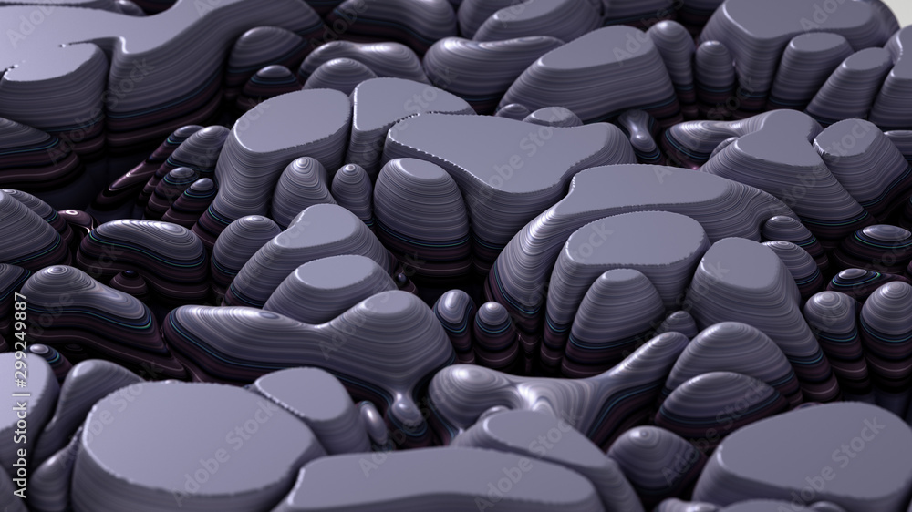 Obraz premium Soft, nice abstract background in bright colors. 3d illustration, 3d rendering.