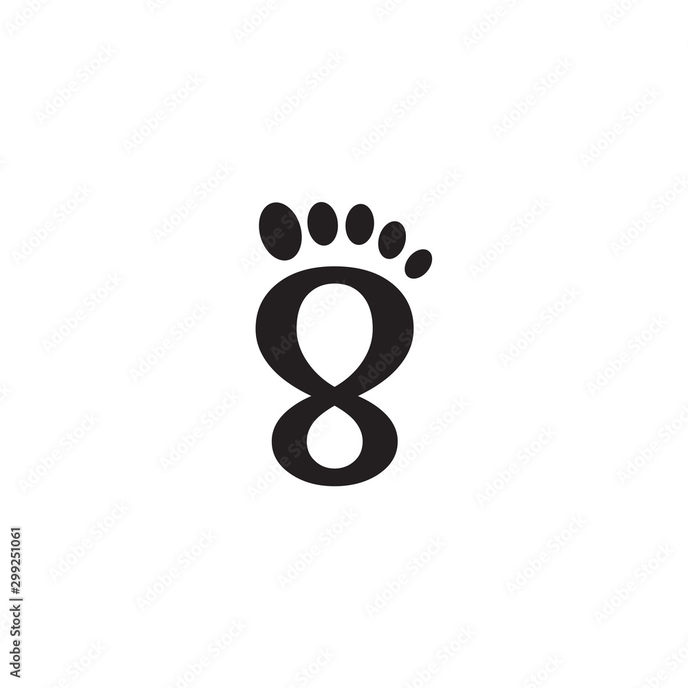Palm foot icon logo design vector template Palm foot icon logo design vector template