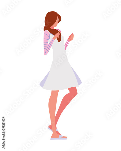 Supermodel avatar woman vector design