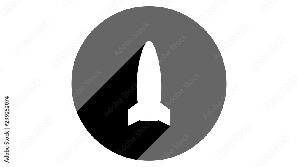 Rocket icon. Flat icons vector design. Simple icons with shadows Rocket icon. Flat icons vector design. Simple icons with shadows