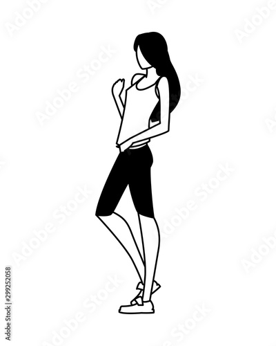 Supermodel avatar woman vector design