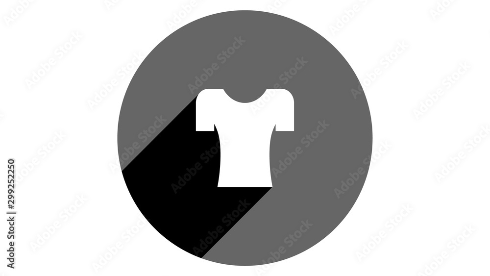 T-shirt icon. Flat icons vector design. Simple icons with shadows T-shirt icon. Flat icons vector design. Simple icons with shadows