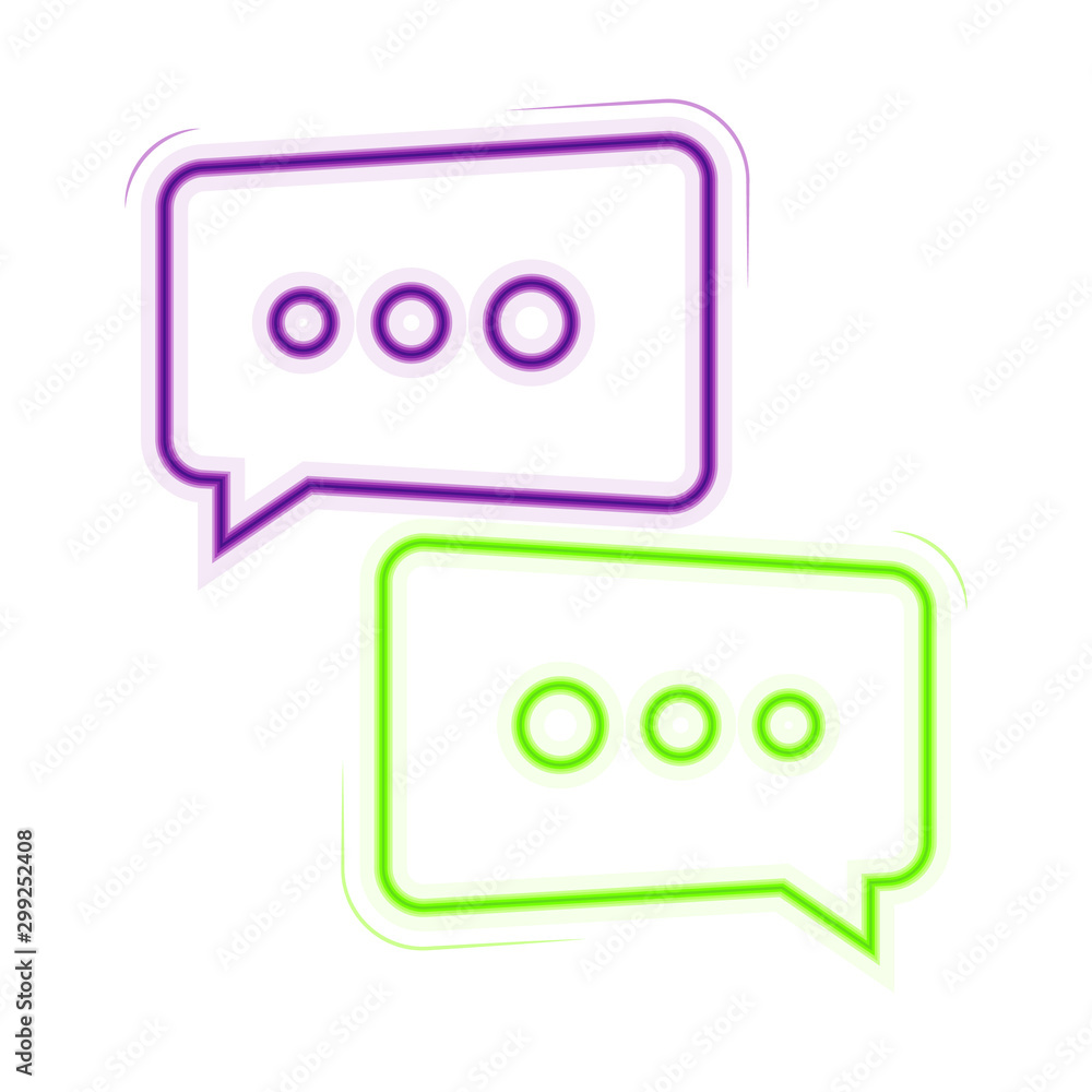 Chat Bubble Icon Vector Illustration