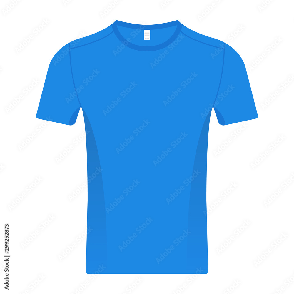 Naklejka premium Blue T-shirt Blank Illustration Vector