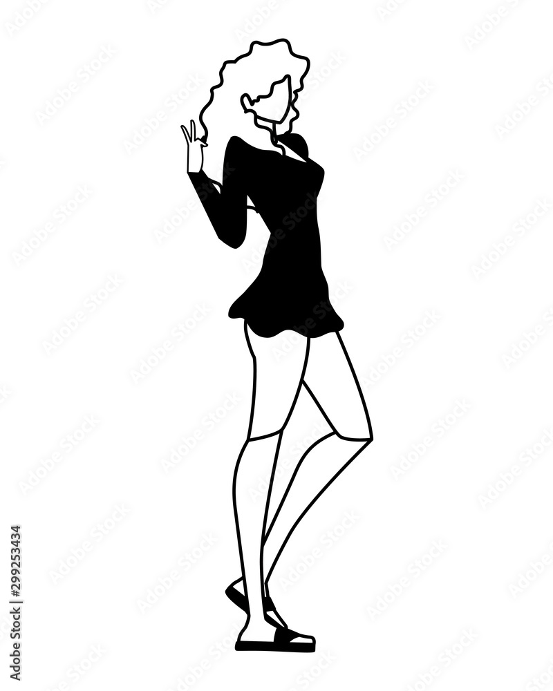 Supermodel avatar woman vector design Supermodel avatar woman vector design
