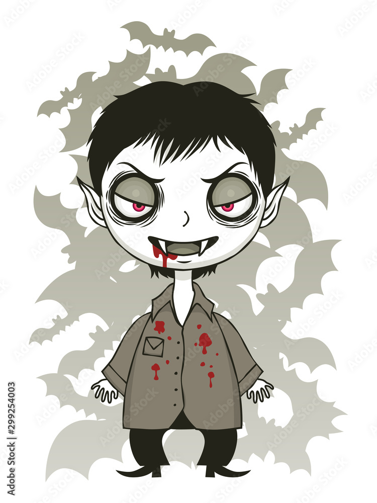 Cute smiling vampire Cute smiling vampire