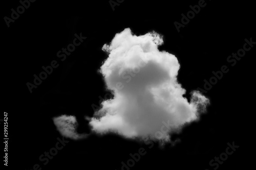 Cloud isolated on black background,Textured Smoke,Abstract black