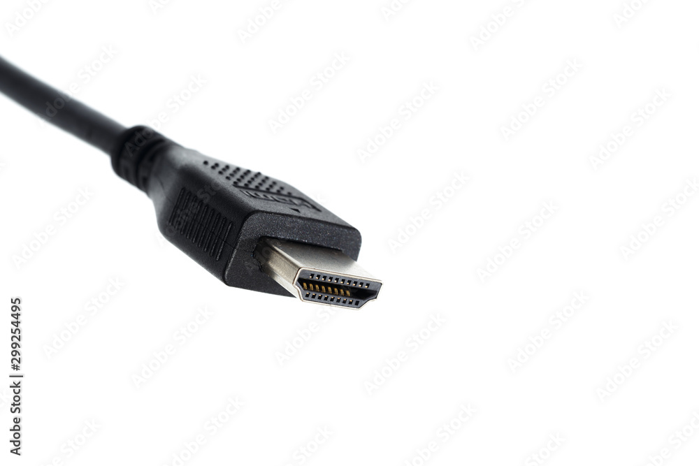 HDMI Cable isolated on white background - Image HDMI Cable isolated on white background - Image