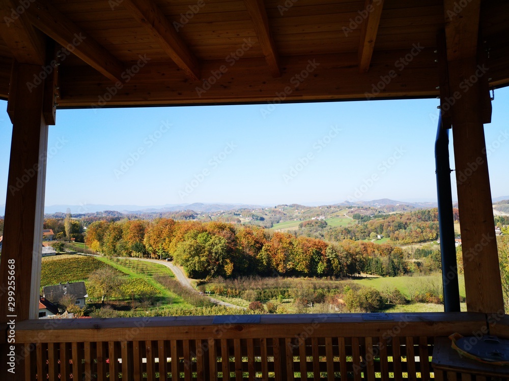 Fototapeta premium Südsteiermark Gamlitz im Herbst