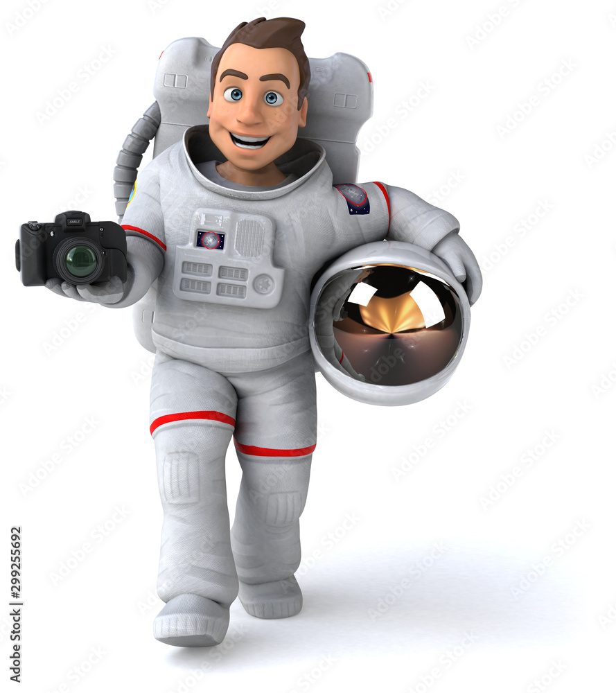 Fun astronaut - 3D Illustration Fun astronaut - 3D Illustration