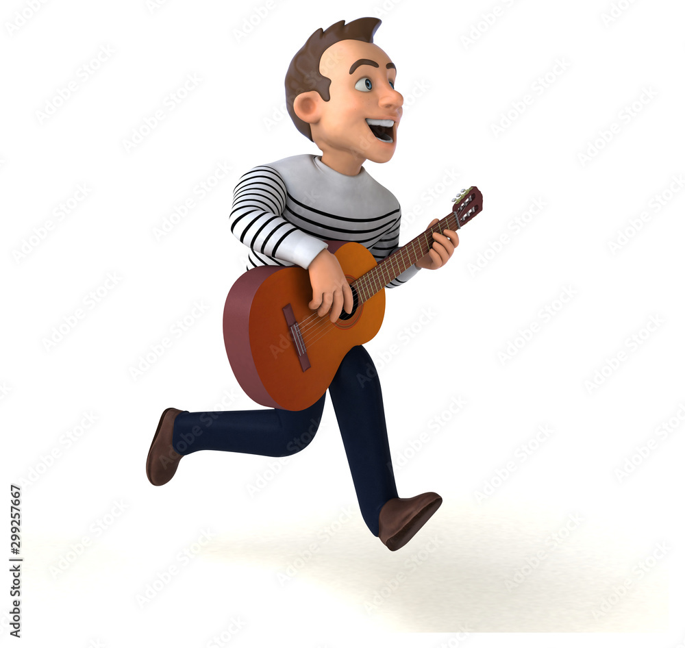 Fun 3D cartoon casual character Fun 3D cartoon casual character