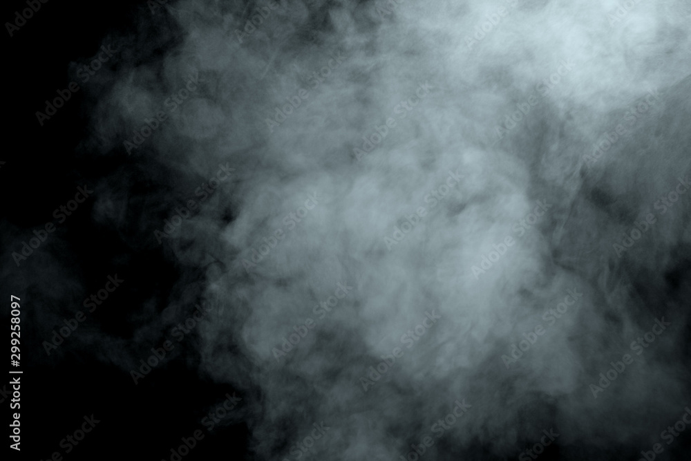 Fototapeta premium Abstract powder or smoke isolated on black background