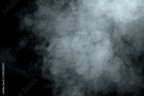 Abstract  powder or smoke isolated on black background © sirawut