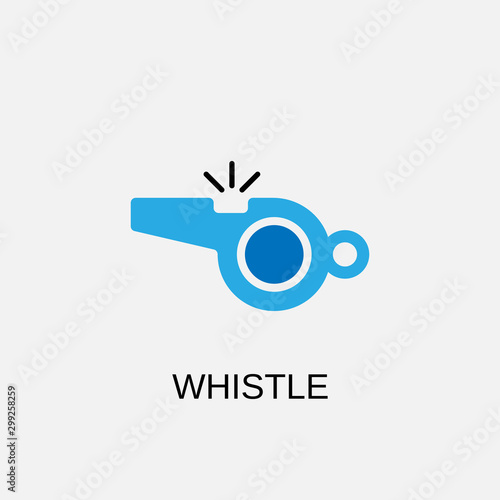 Whistle icon. Referee symbol design. Stock - Vector illustration can be used for web.