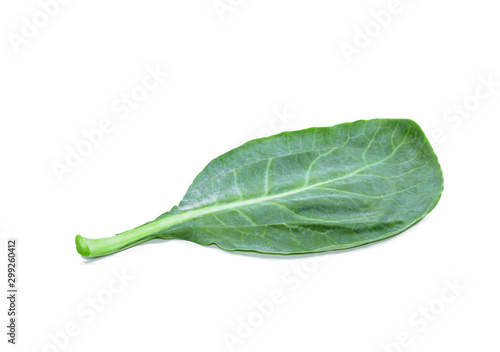 leaves of collards on background,Chinese kale