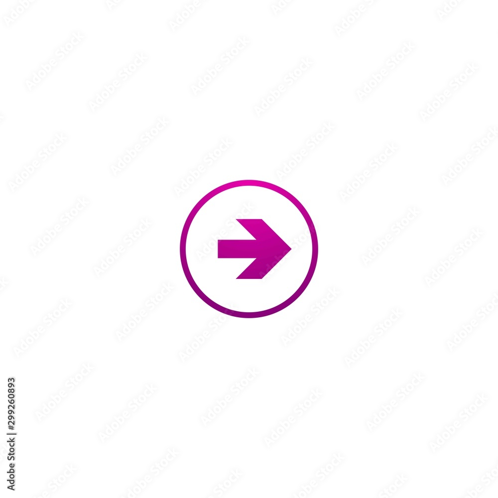 purple right arrow in circle. Flat icon isolated on white. Continue icon. purple right arrow in circle. Flat icon isolated on white. Continue icon.