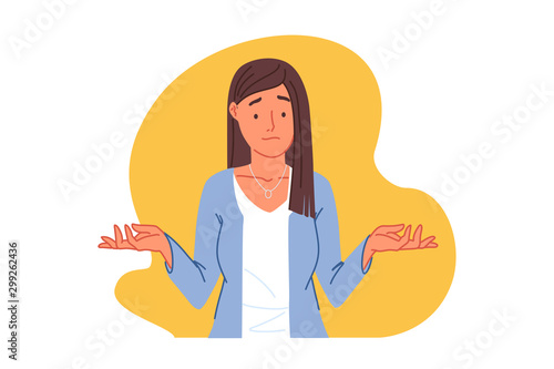 Confusion, uncertainty, doubt concept