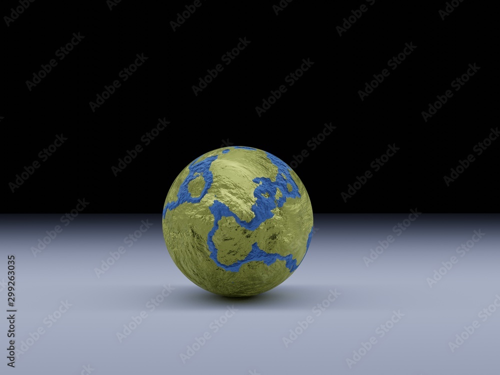 Fototapeta premium sphere on a background, 3d illustration