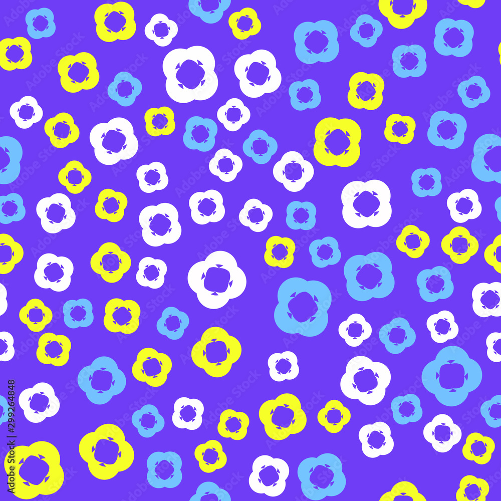 Colorful pattern with different shapes objects. Texture background for textile, print, paper, fabric background, wallpaper Colorful pattern with different shapes objects. Texture background for textile, print, paper, fabric background, wallpaper