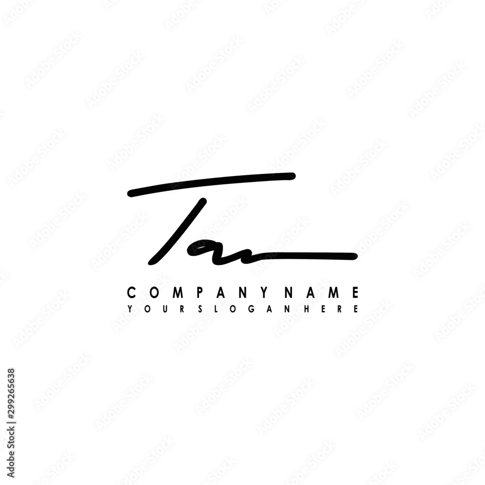 TA initials signature logo. Handwriting logo vector templates. Logo for business, beauty, fashion, signature TA initials signature logo. Handwriting logo vector templates. Logo for business, beauty, fashion, signature