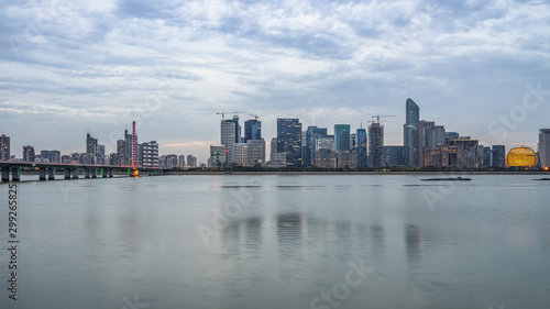 urban skyline and modern buildings, cityscape of China..