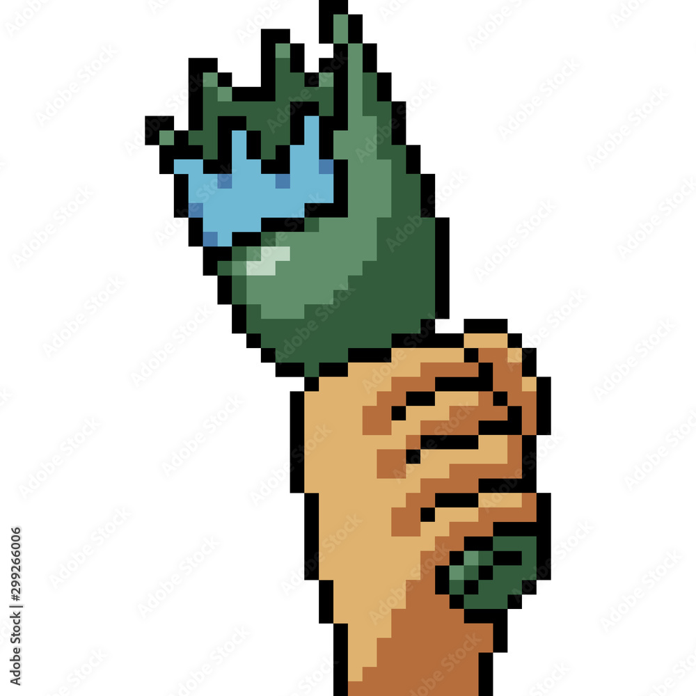 Fototapeta premium vector pixel art violence drunk