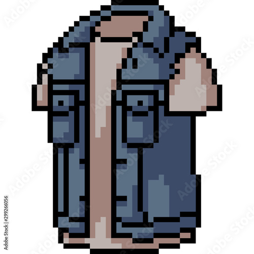vector pixel art jacket